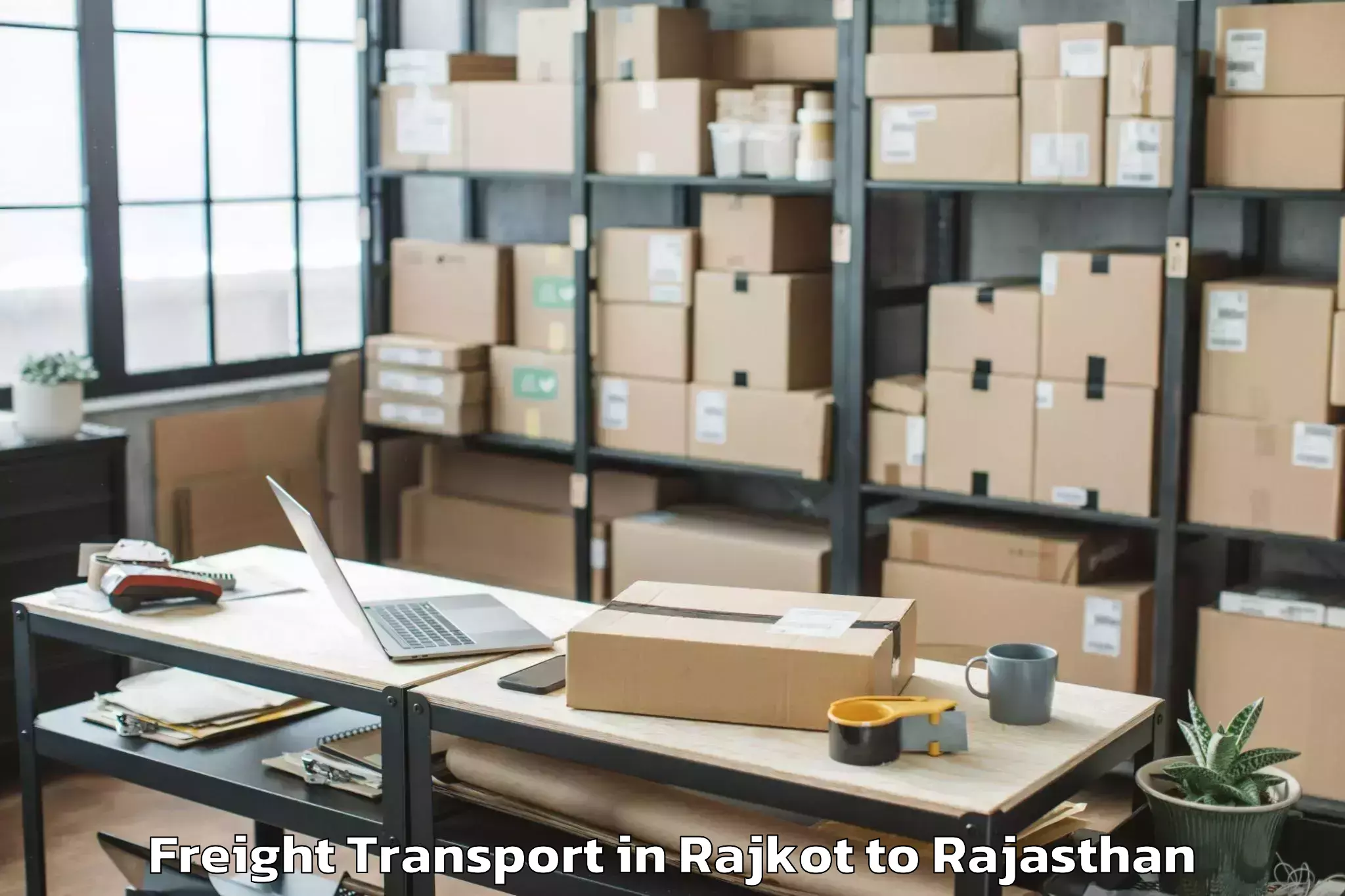 Professional Rajkot to Sikar Freight Transport